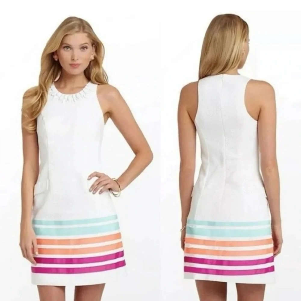 Lilly Pulitzer Pearl Resort White Pearl Swirl Dress sz 4